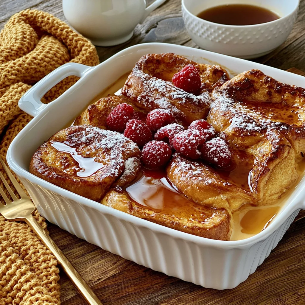 Brioche Overnight French Toast Casserole Recipe