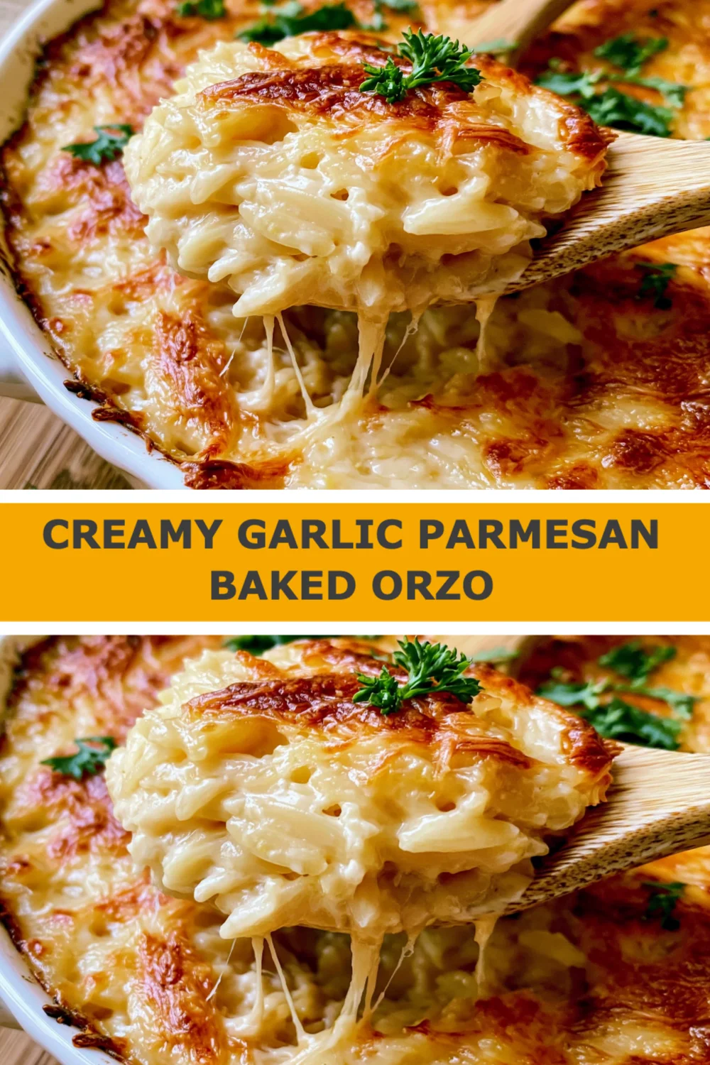 Creamy Garlic Parmesan Baked Orzo: Comfort Food That Will Impress Everyone!