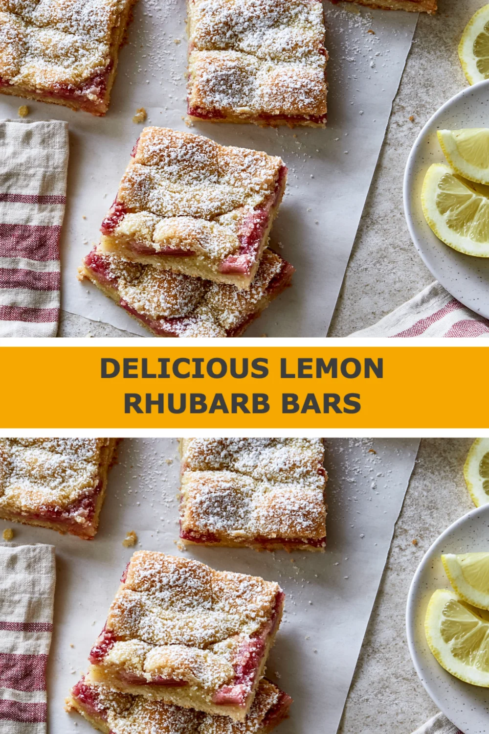 Irresistibly Delicious Lemon Rhubarb Bars - The Perfect Summer Dessert Recipe!