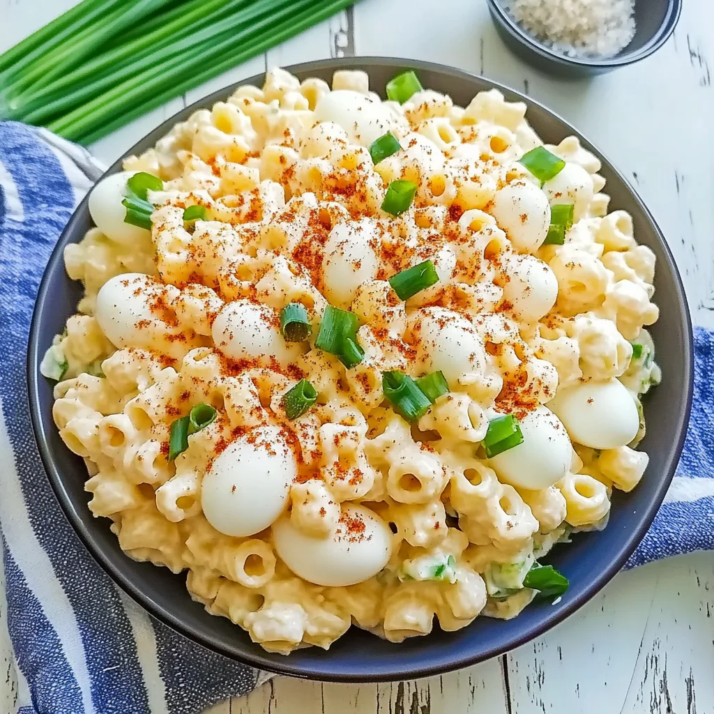 Deviled Eggs Pasta Salad Recipe (Creamy and Delicious!)
