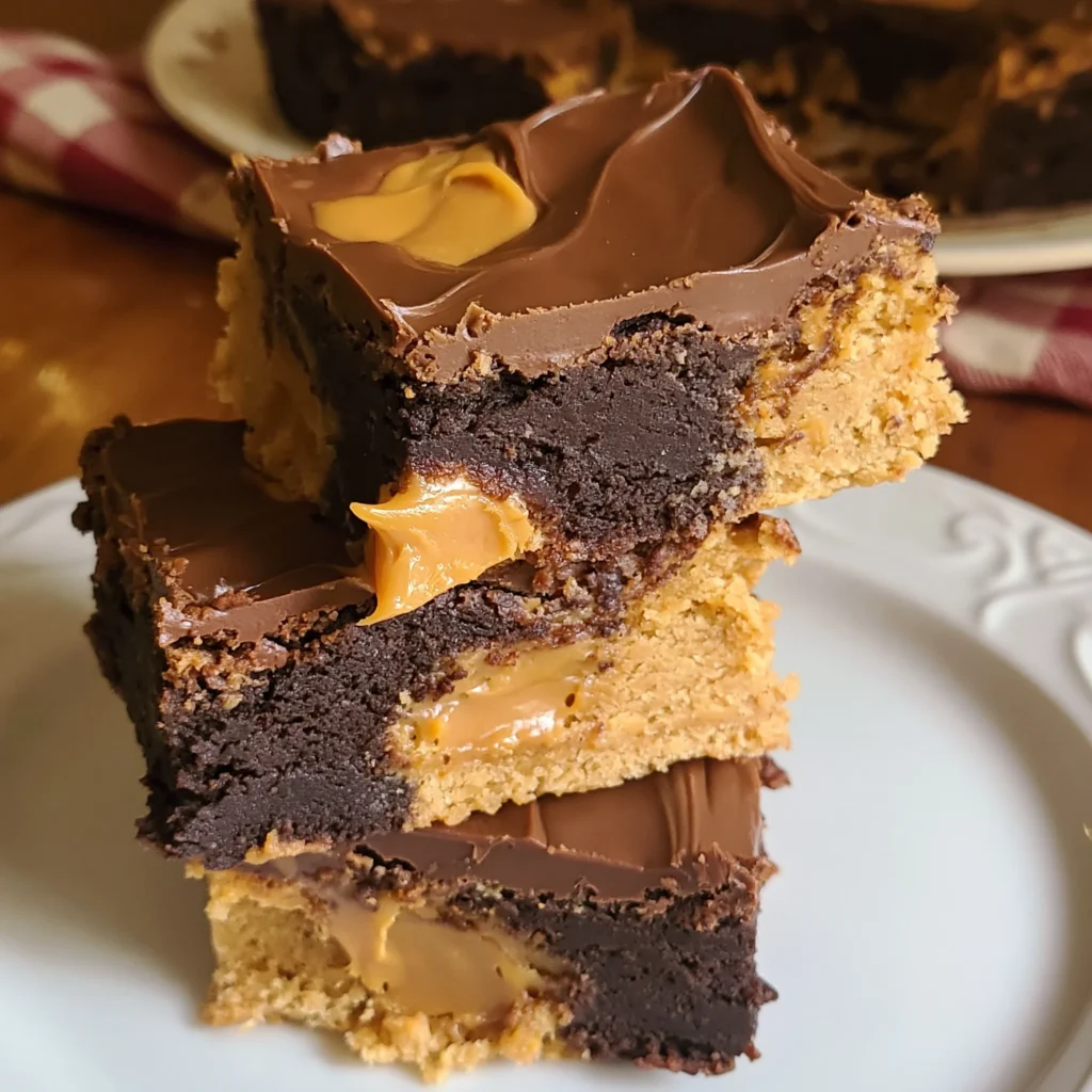 Double Chocolate Buckeye Blondies Recipe (Decadent and Easy!)