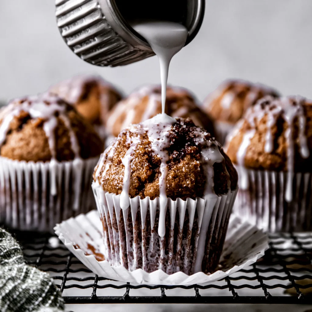 Glazed Gingerbread Muffins Recipe (Perfect for the Holidays!)