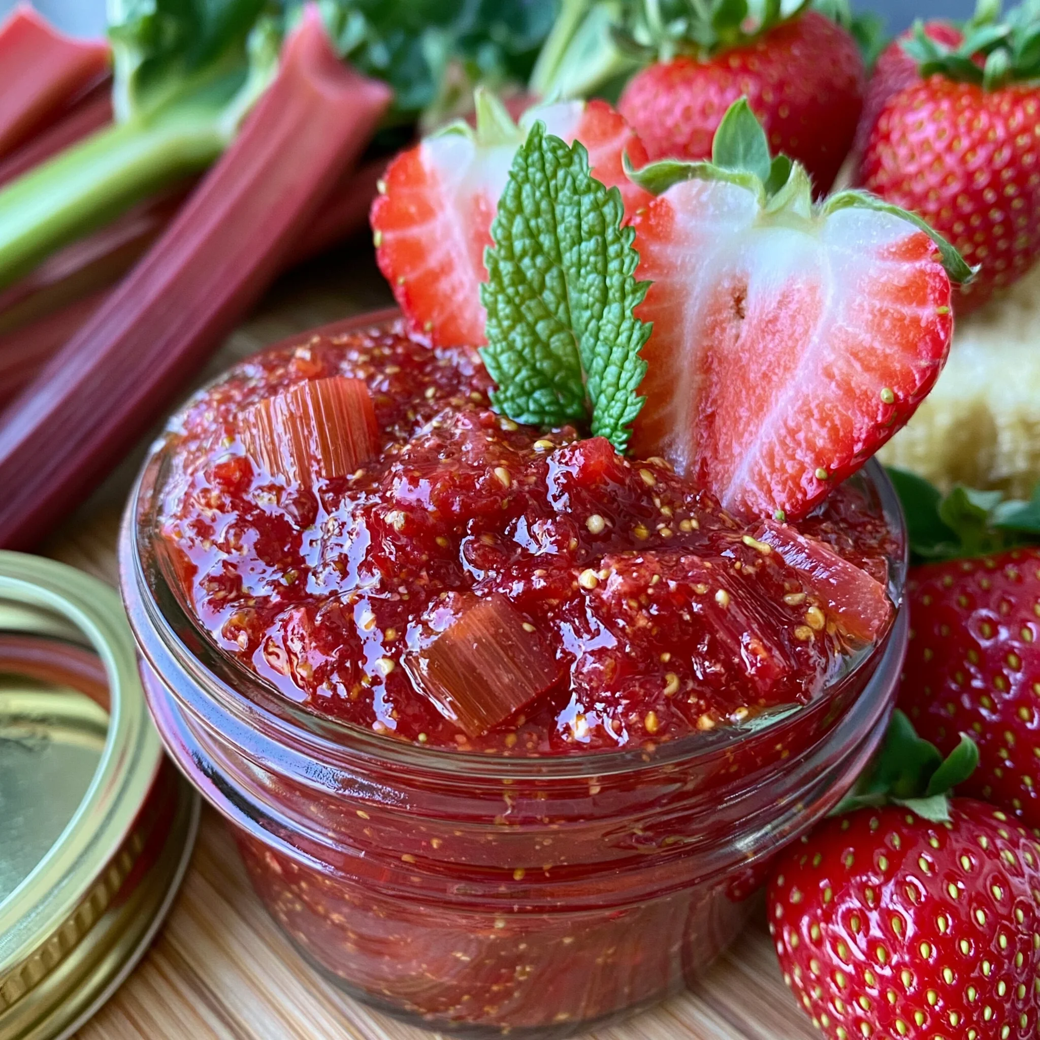 Homemade Strawberry Rhubarb Jam Recipe