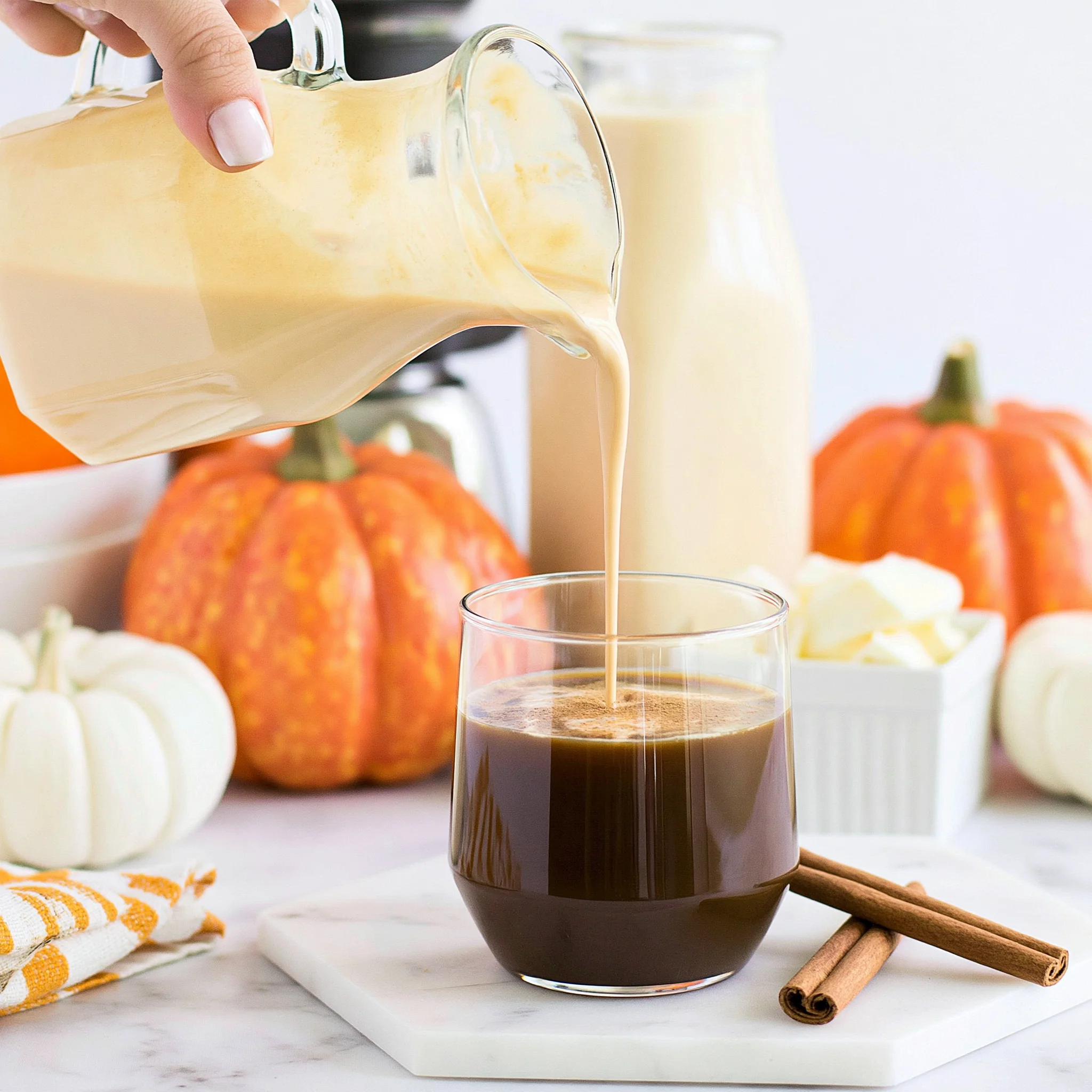 Homemade Vanilla Pumpkin Spice Coffee Creamer Recipe