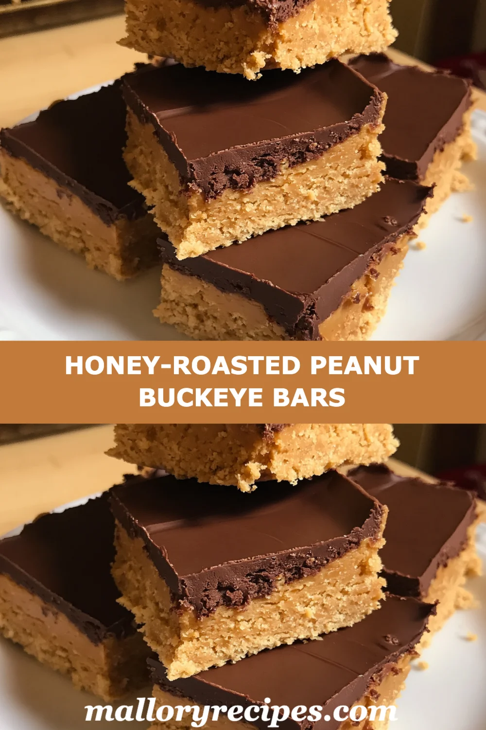 Indulge in No-Bake Honey-Roasted Peanut Buckeye Bars - A Sweet & Salty Delight!