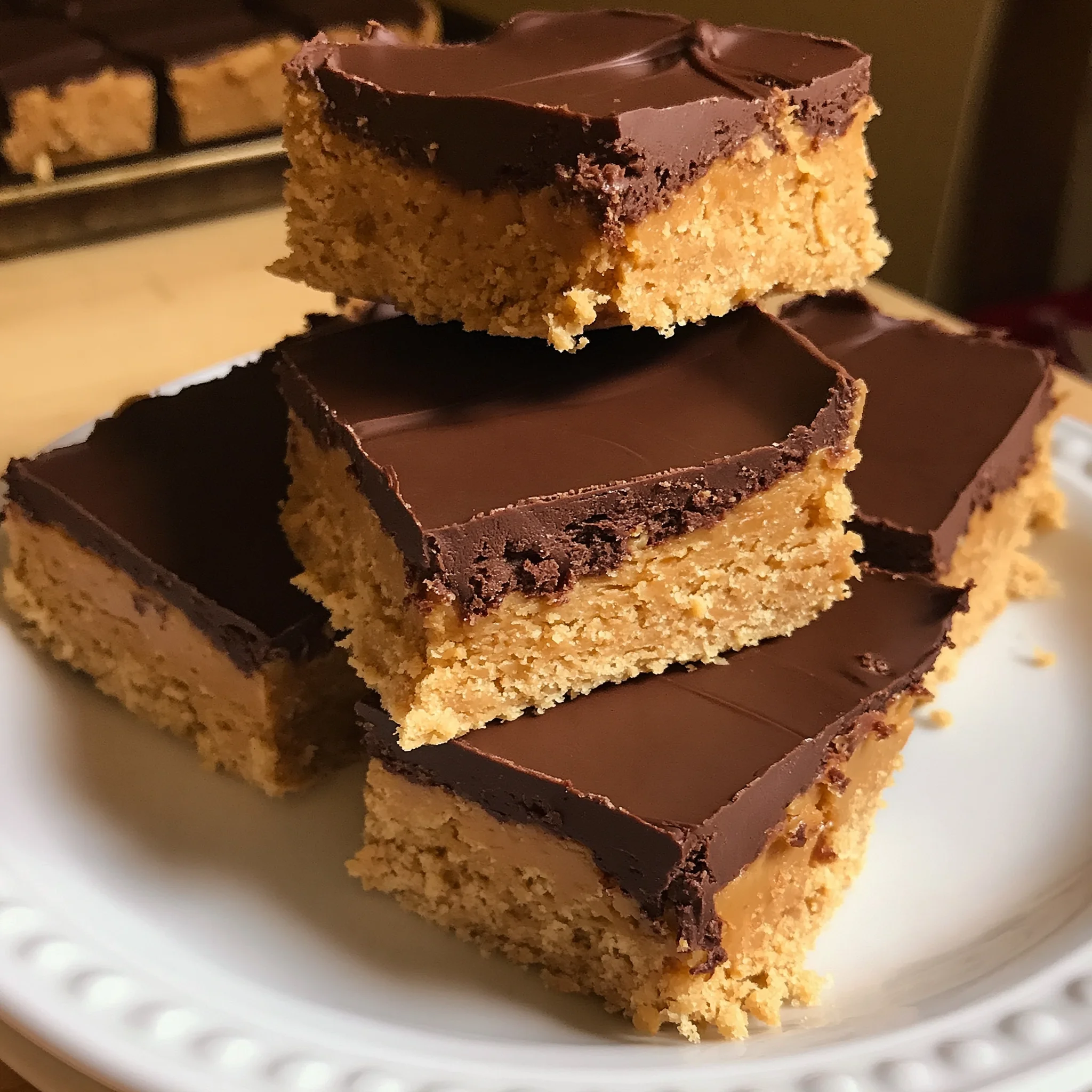 Honey-Roasted Peanut Buckeye Bars Recipe (No Bake)