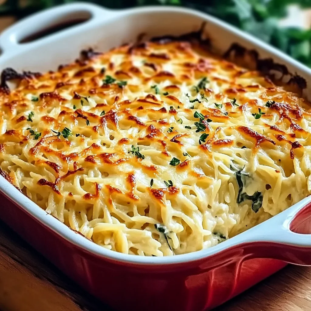 Mediterranean Spinach & Feta Orzo Bake Recipe