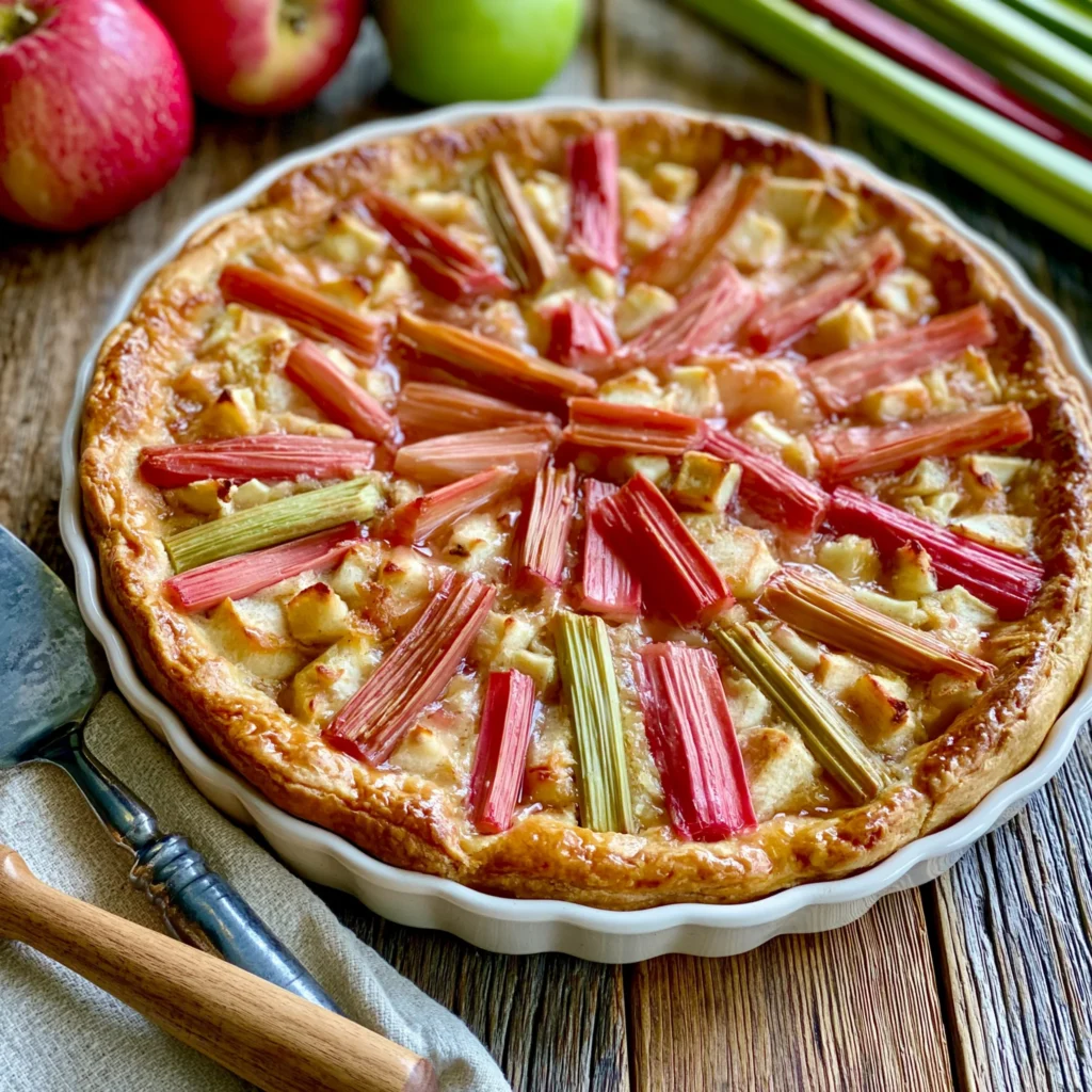 Rhubarb and Apple Tart Recipe (Deliciously Easy!)