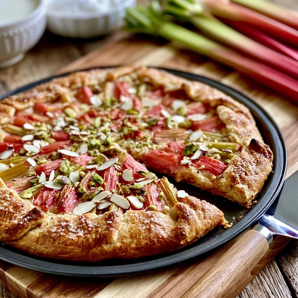 Rhubarb and Pistachio Galette Recipe (Deliciously Rustic!)