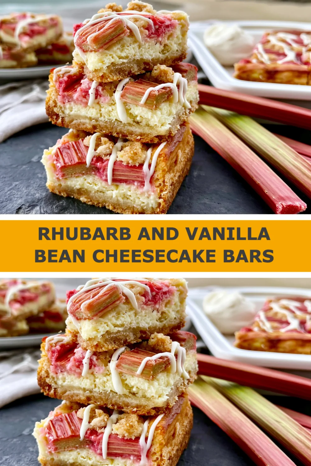 Delicious Rhubarb and Vanilla Bean Cheesecake Bars You Must Try Today!