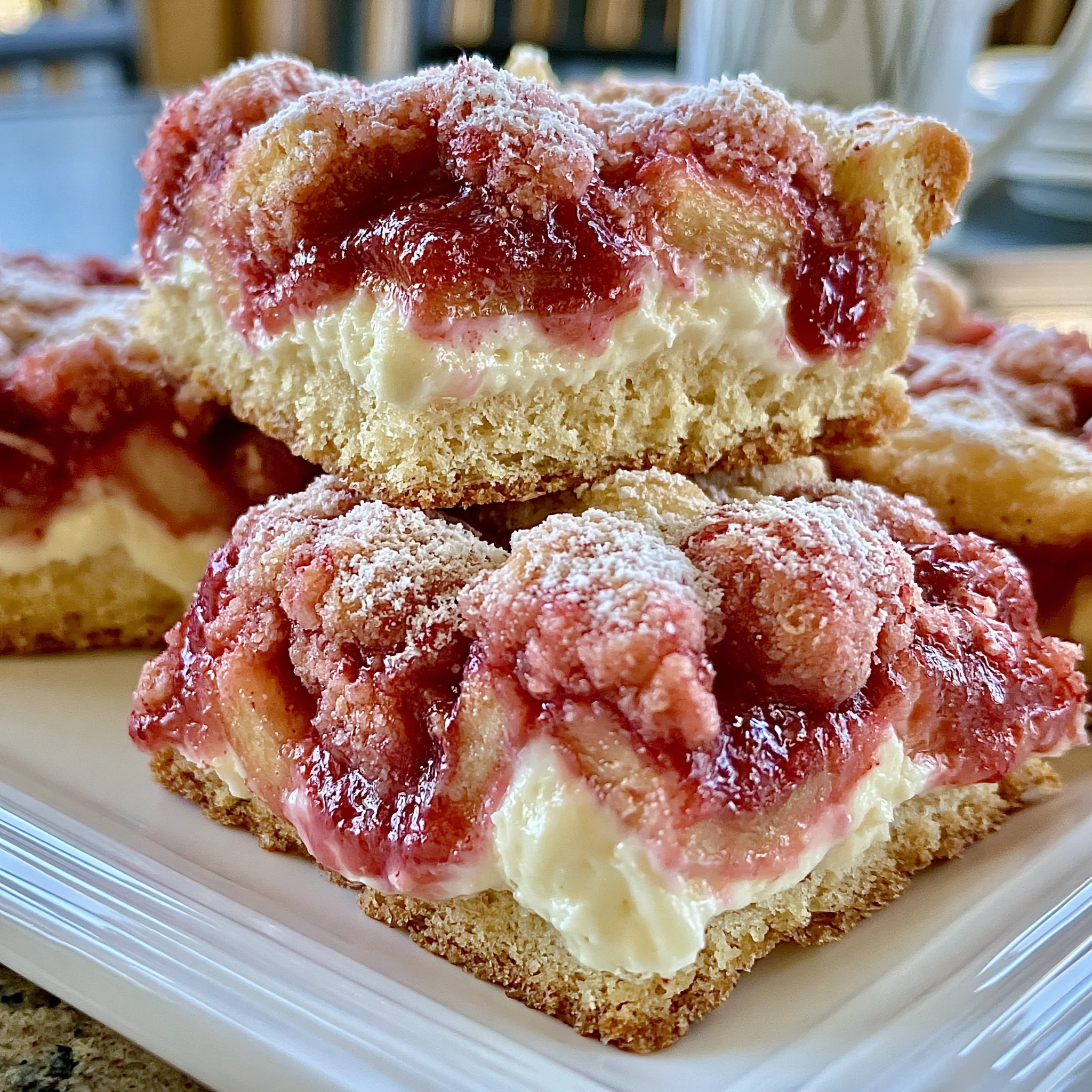 Rhubarb Bars with Cream Cheese Recipe (Deliciously Tangy!)