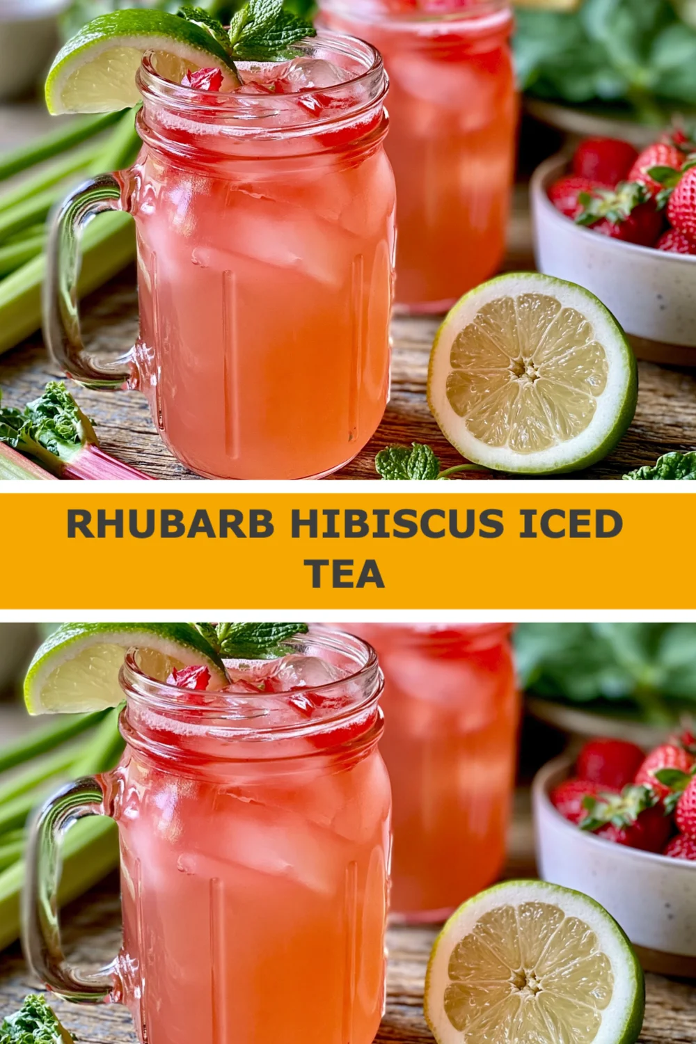 Refreshing Rhubarb Hibiscus Iced Tea Recipe You Must Try This Summer!