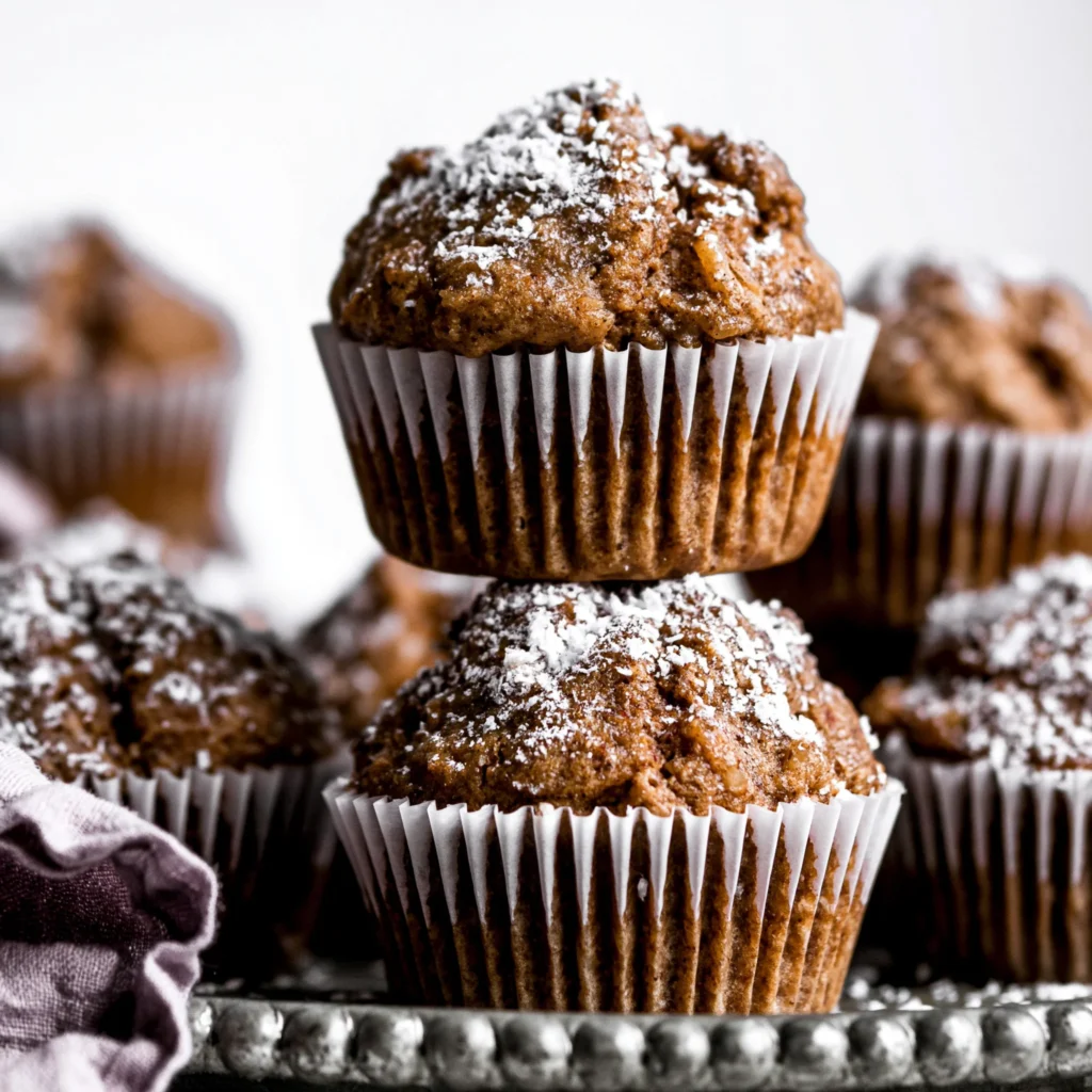Spiced Apple Gingerbread Muffins Recipe (Perfect for Fall!)