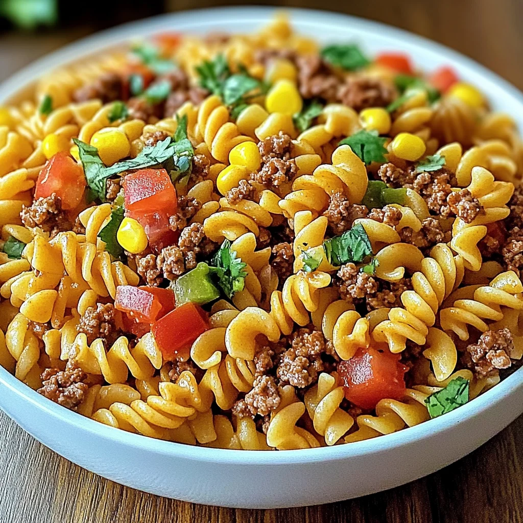 Taco Pasta Salad with Doritos Crunch Recipe