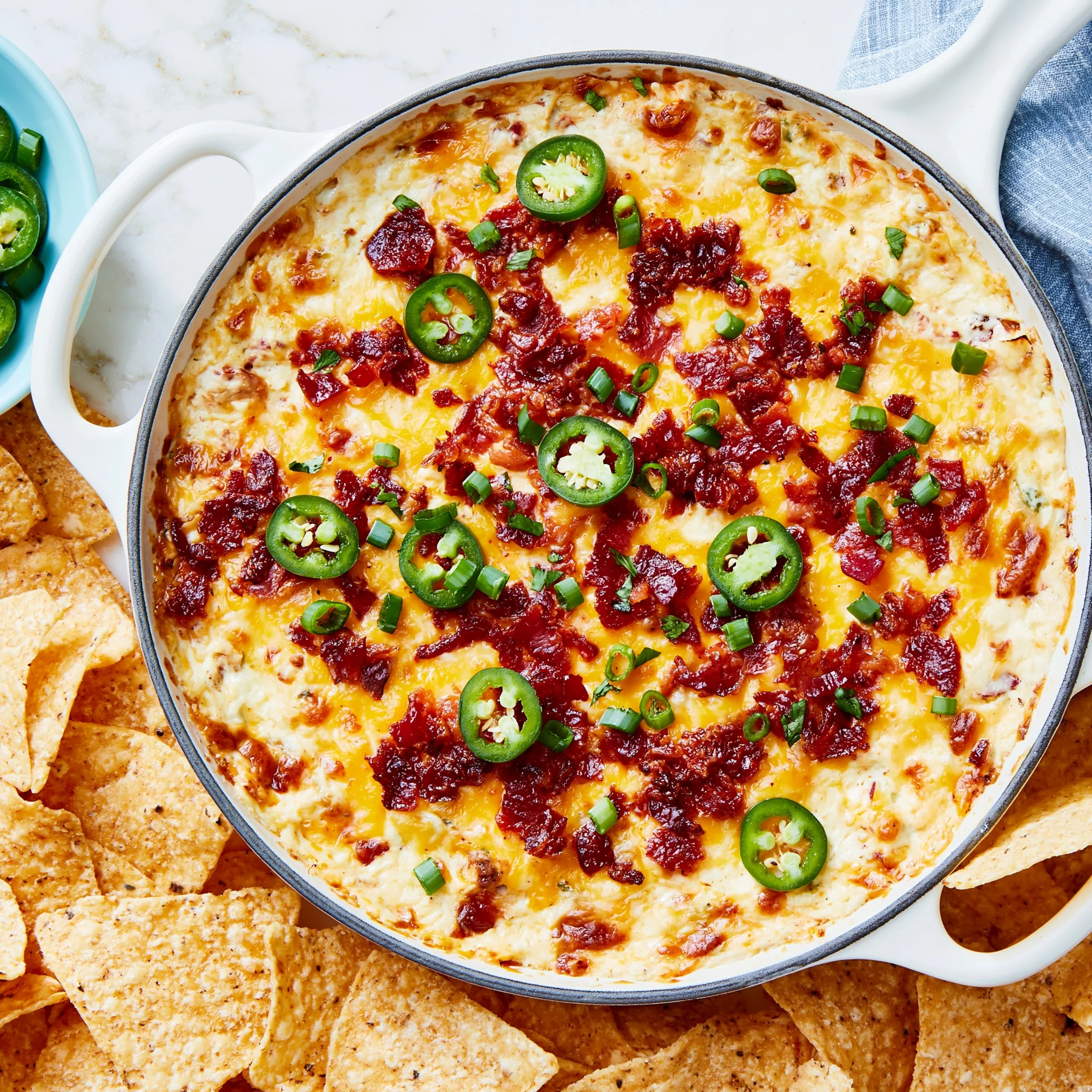 Three-Cheese Jalapeño Dip Recipe (Creamy and Spicy!)