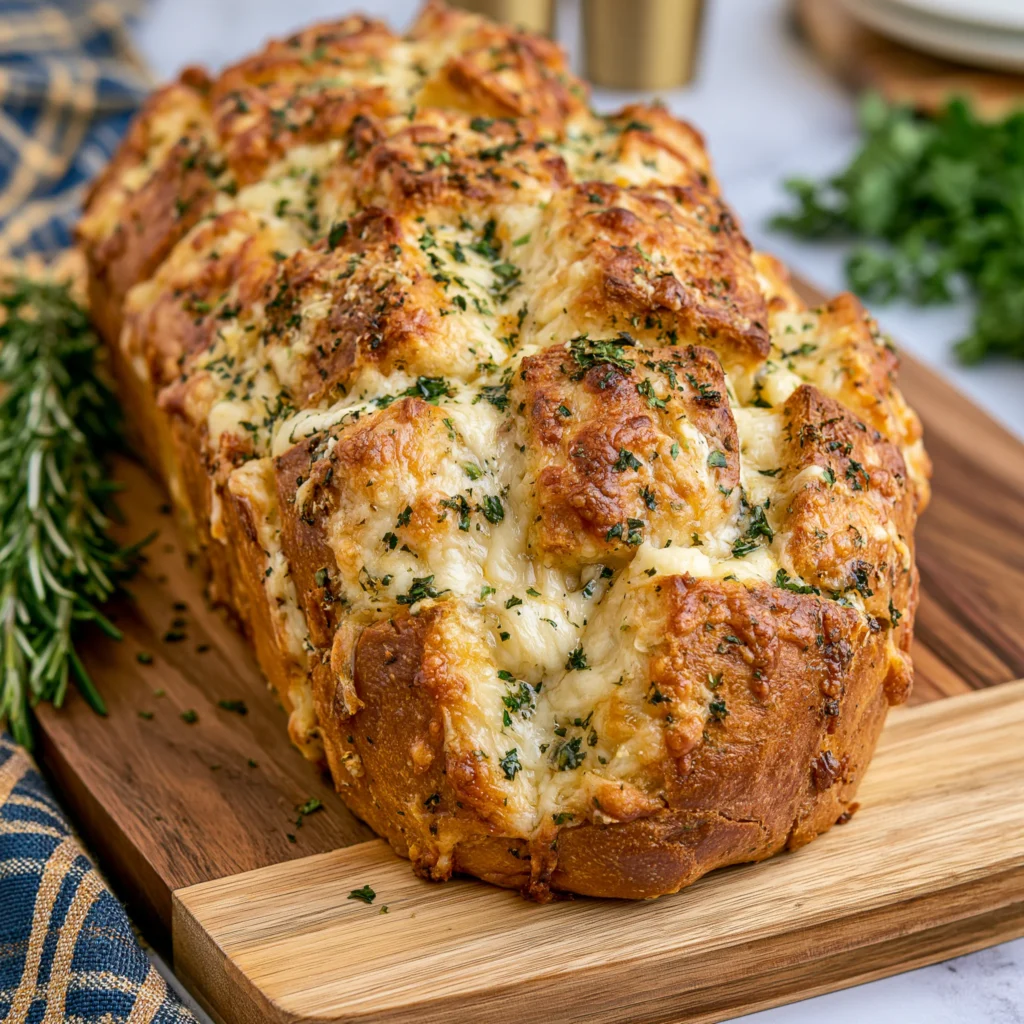 Cheesy Garlic Pull Apart Bread Recipe (Irresistibly Gooey!)