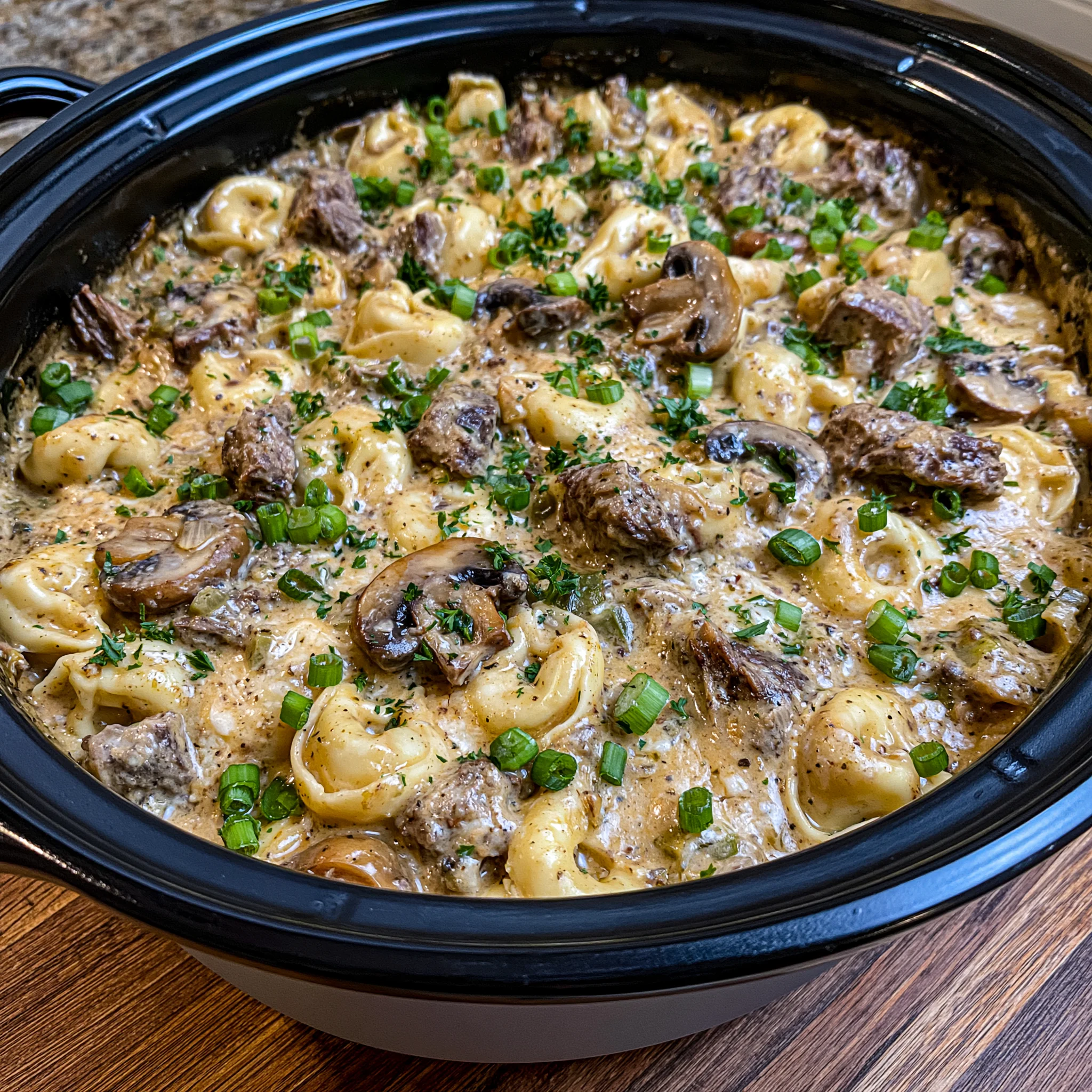 Crock Pot Cheesesteak Tortellini Recipe (Easy and Delicious!)