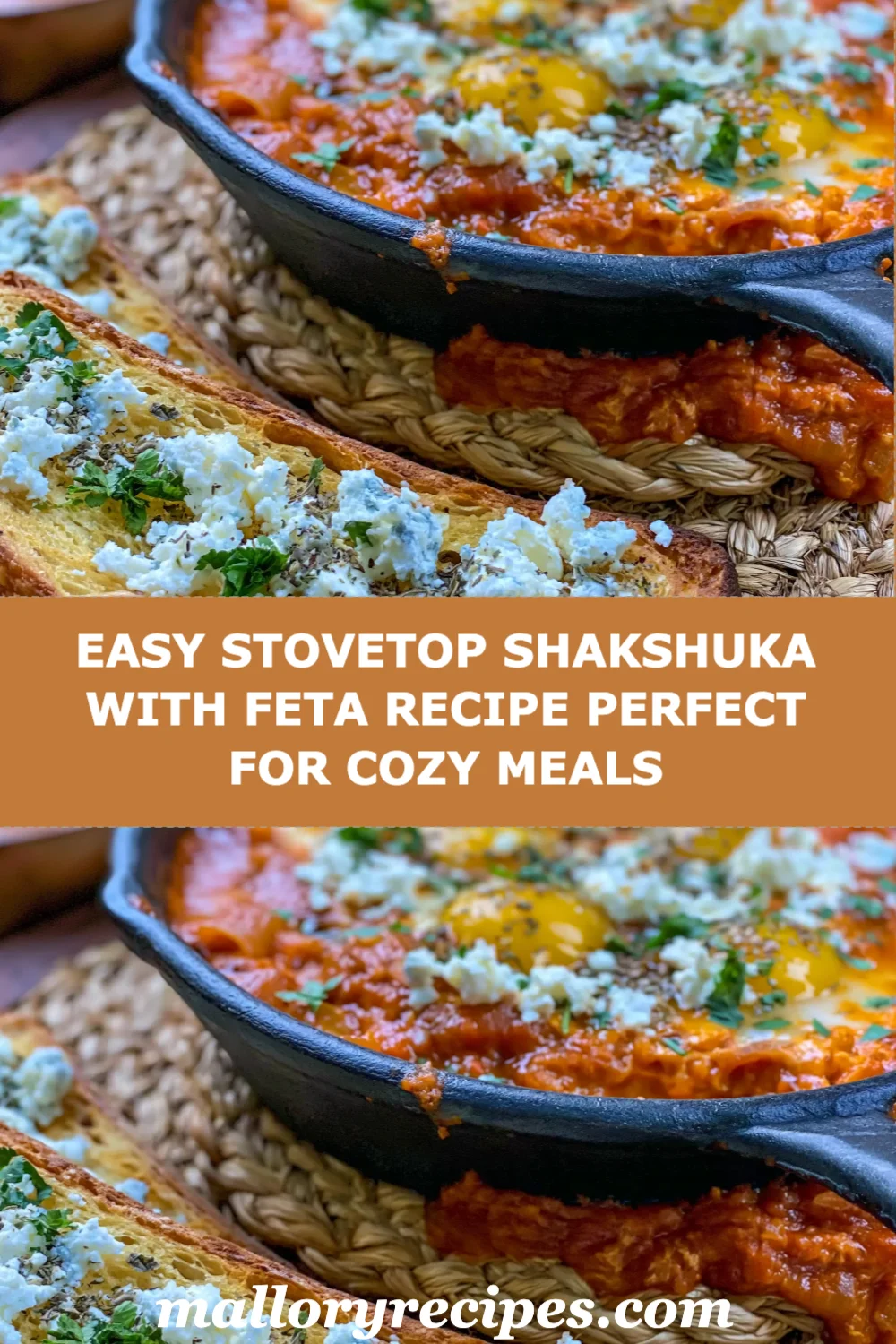 Cozy Up with Easy Stovetop Shakshuka with Feta for Delicious Comfort Food!