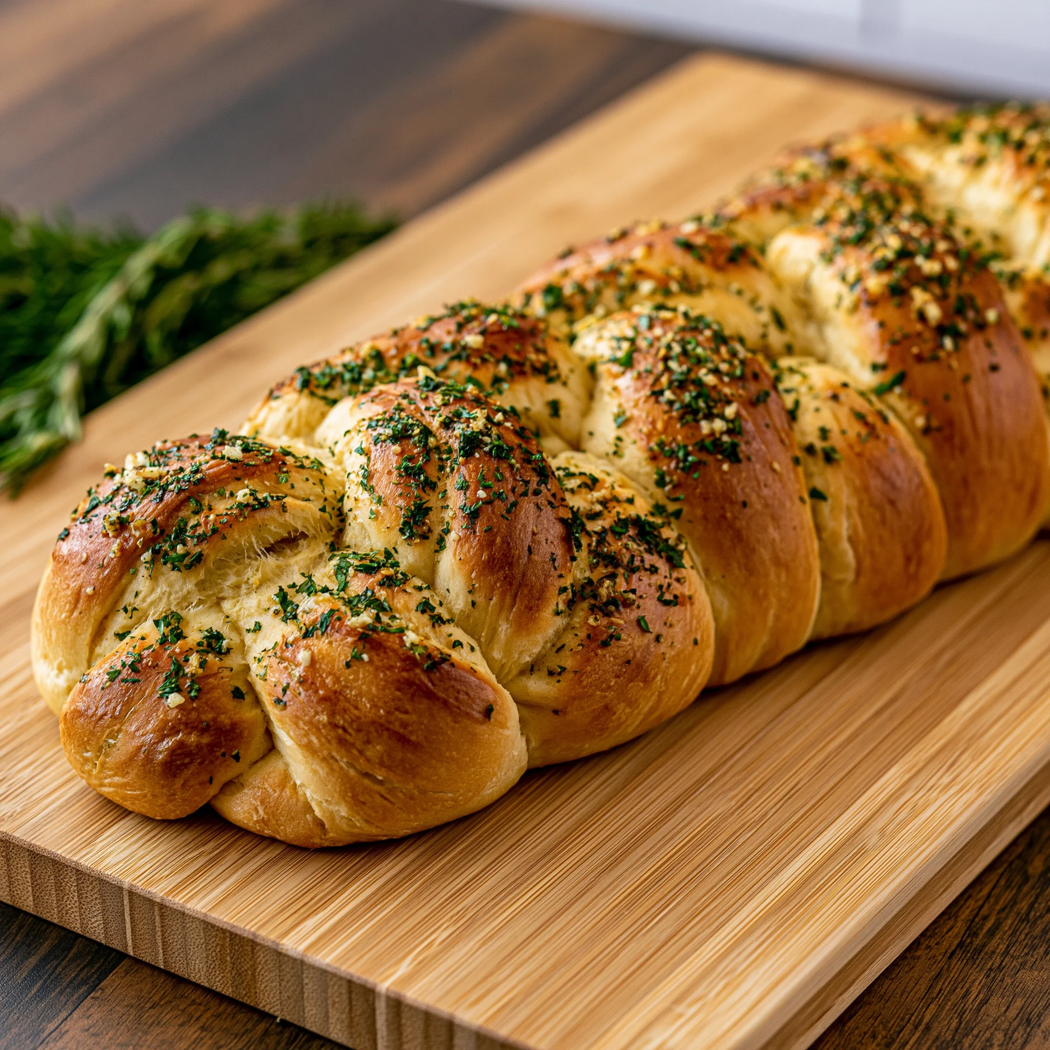 Garlic Herb Braided Bread Recipe (Deliciously Soft and Flavorful!)