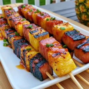 Hawaiian Ham and Pineapple Skewers Recipe (Easy and Delicious!)