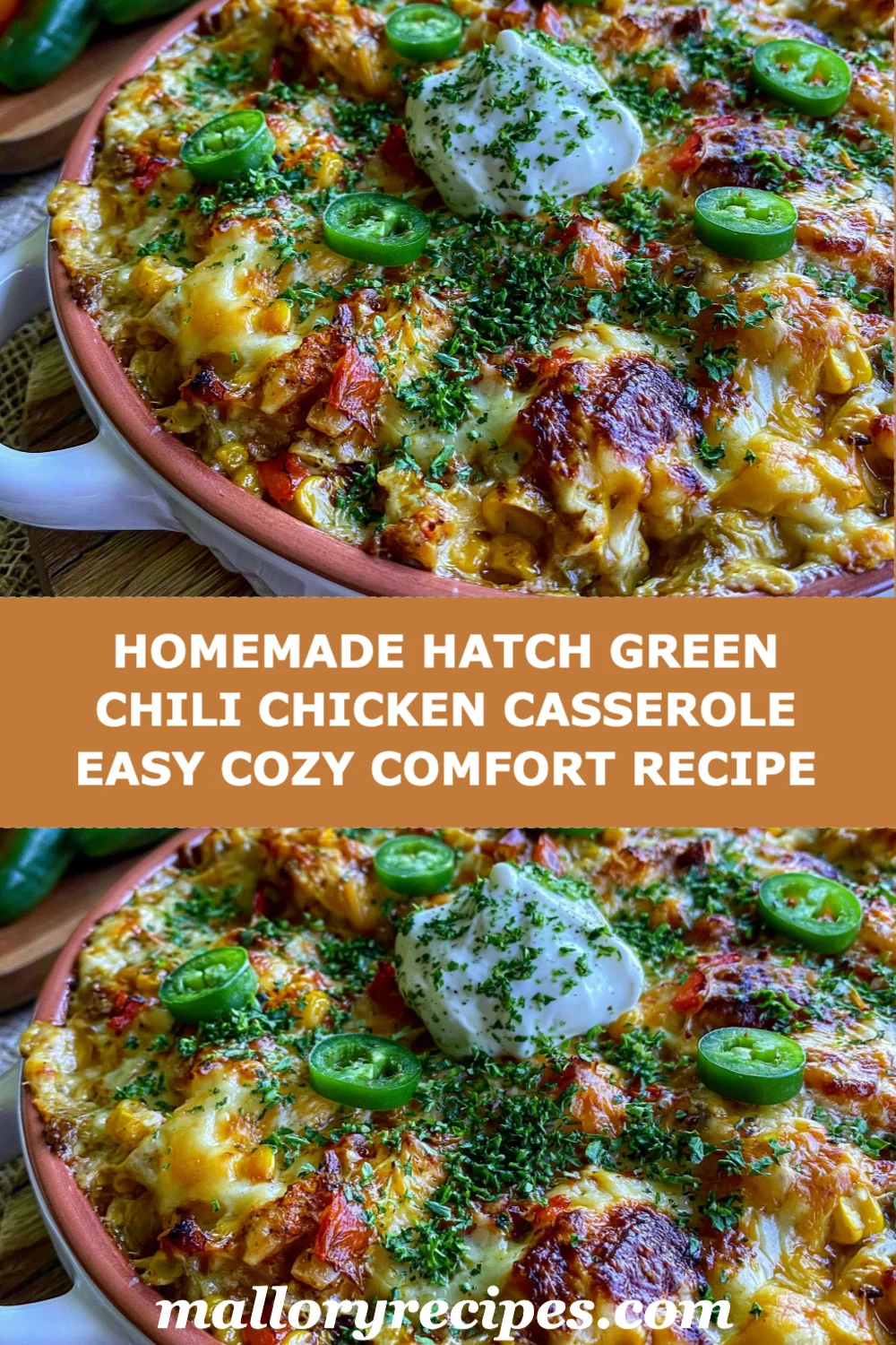 Cozy Up with Homemade Hatch Green Chili Chicken Casserole - Easy Comfort Food Recipe!