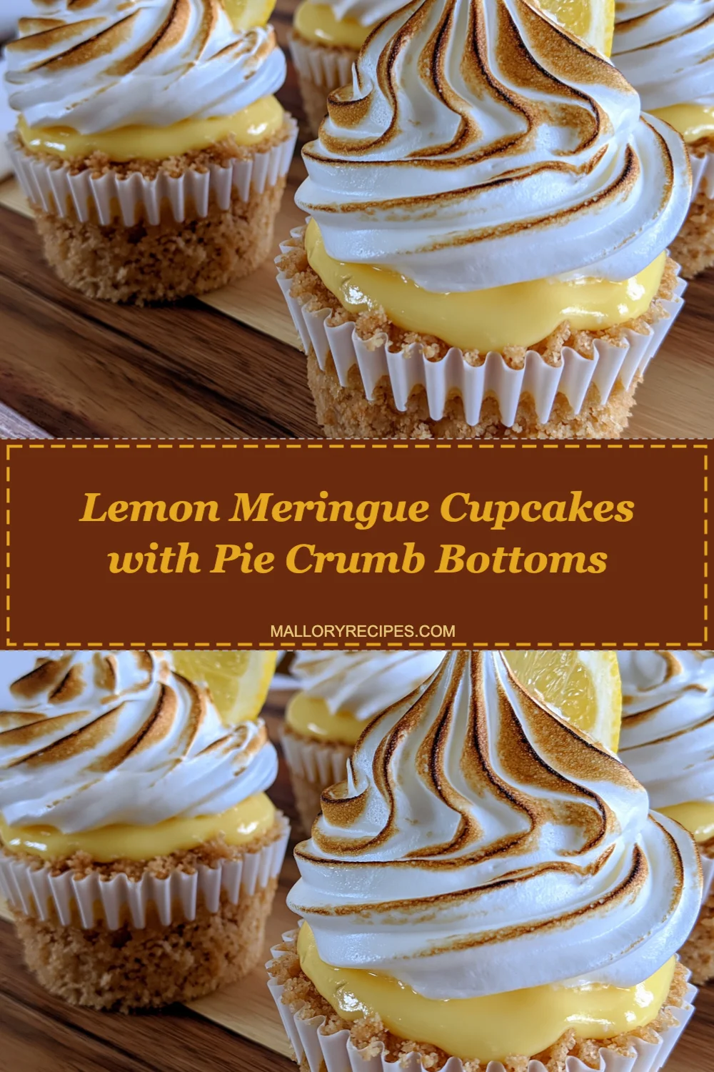 Lemon Meringue Cupcakes with Pie Crumb Bottoms: A Must-Try Delightful Dessert!