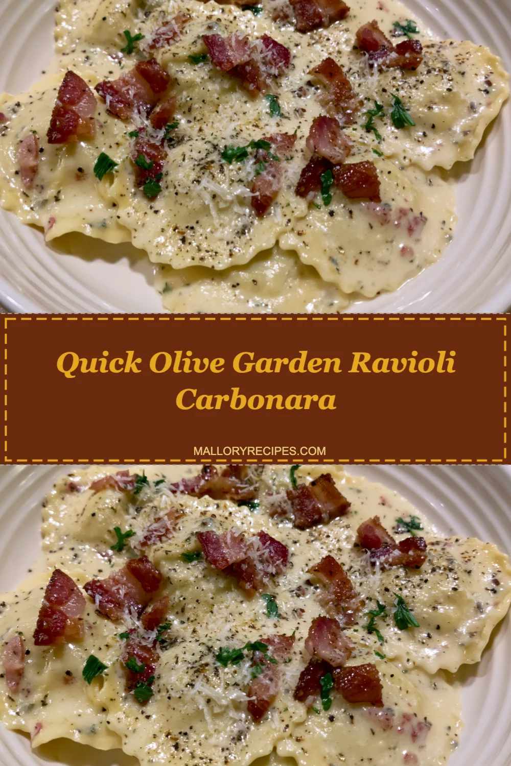 Quick Olive Garden Ravioli Carbonara in Under 30 Minutes - A Creamy Italian Delight!