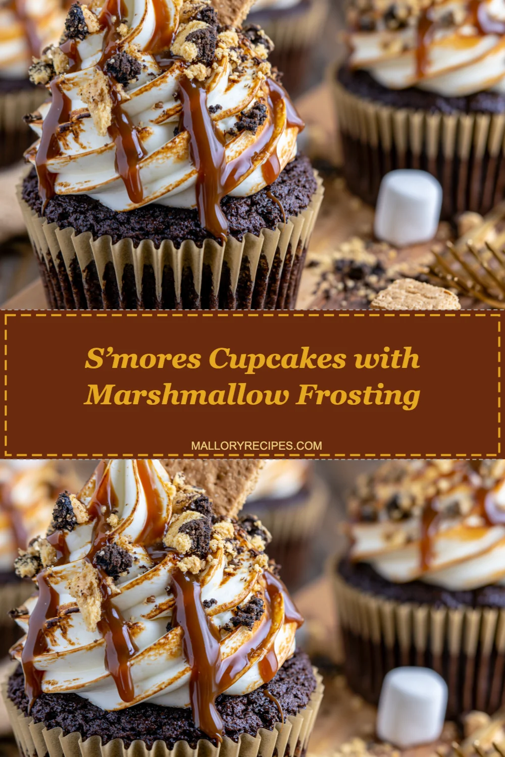 Delightful S'mores Cupcakes with Marshmallow Frosting: A Must-Try Recipe!