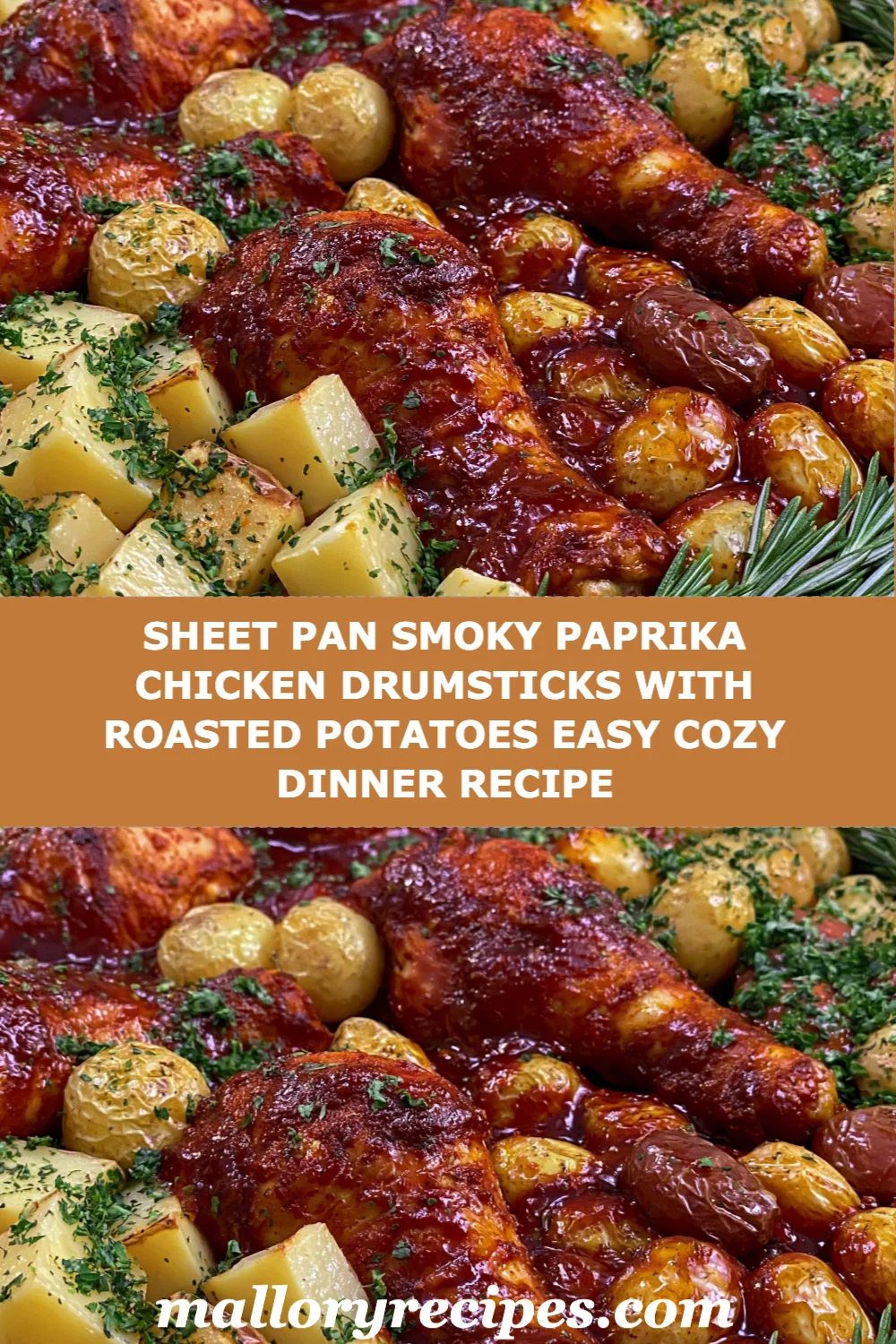 Easy Sheet Pan Smoky Paprika Chicken Drumsticks with Roasted Potatoes Recipe!