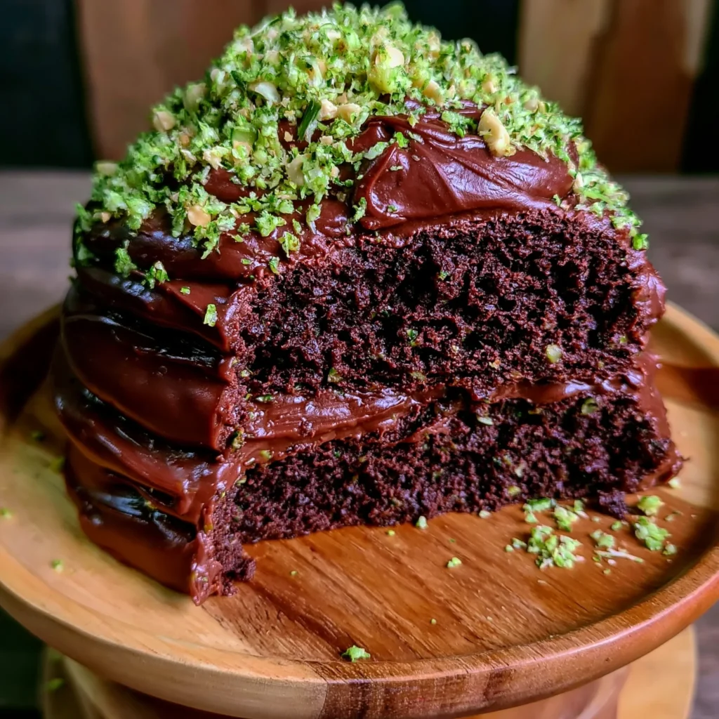 Vegan Chocolate Zucchini Cake Recipe with Aquafaba Frosting